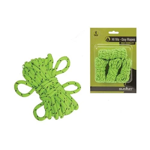 Summit Hi Vis Guy Ropes With Tensioners – Replacements For Tents, Windbreaks 1 Summit Hi Vis Guy Ropes With Tensioners – Replacements For Tents, Windbreaks
