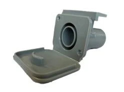 Caravan 28mm Waste Grey Water Outlet Hose Socket + Flap P-81330