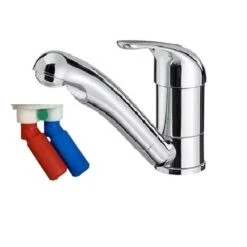 Reich Kama Chrome Caravan Mixer Tap 33mm Smooth Connector Inlets F274S