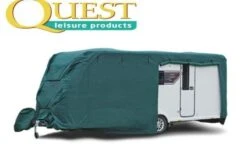 Quest Caravan Cover Pro Max 21-23ft (XX Large) With Hitch Cover 8ft Wide 4346G8