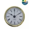 Caravan Motorhome Quartz Clock 85mm Surface Brass C/w Battery ME502