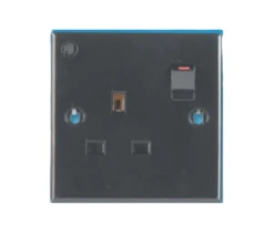Black 13 Amp Socket OutletPO330