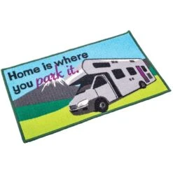 Quest Motorhome Washable Home Is Where You Park It Motorhome Mat C0051N