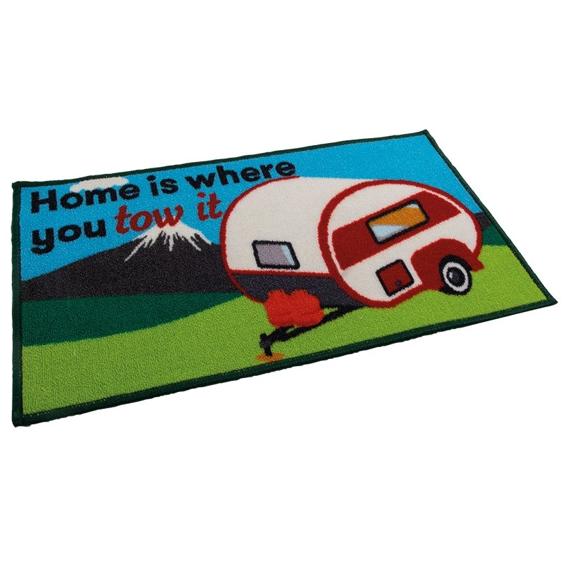 Quest Caravan Washable Mat Home Is Where You Tow It C0031N 1 Quest Caravan Washable Mat Home Is Where You Tow It C0031N