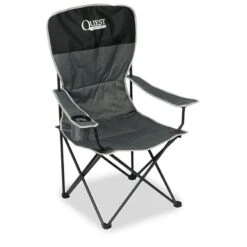 Quest Autograph Concert Pack Away Chair Camping Caravan Black F2050-BL