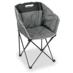 Quest Autograph Kent Chair In Black And Grey Camping Caravan Motorhome F3025-BL