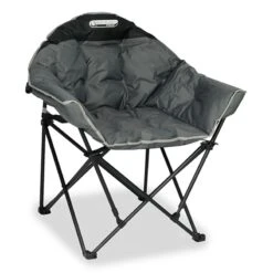Quest Elite Deluxe Autograph Cleveland Chair Black /Grey Camping Chair F3030-BL