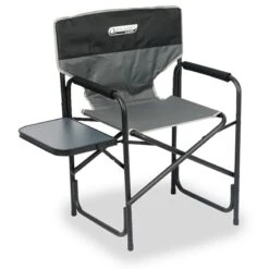 Quest Elite Deluxe Autograph Surrey Chair With Side Table Black/Grey F3027-BL