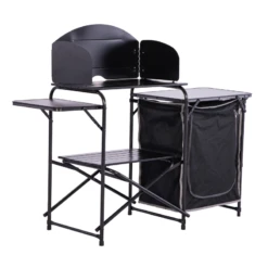 Quest Oregano Camping Kitchen Stand – Black F3101