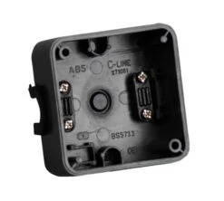 C-Line Black Square Back Box Caravan Motorhome PO298