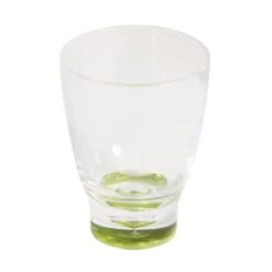 Quest Elegance Acrylic Glass Range Tumbler Lime Coloured Base