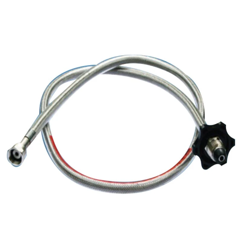750mm Stainless Steel Hose Pigtail Propane Handwheel SS750PRO 1 750mm Stainless Steel Hose Pigtail Propane Handwheel SS750PRO