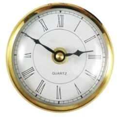 Caravan Round Roman Clock Unmounted (White Faced) H135