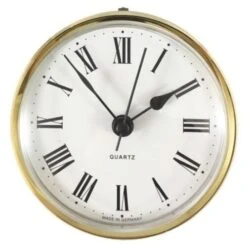 Crusader Caravan Small Roman Round Clock (White Faced) H156