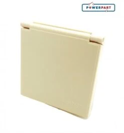 230V Mains Hook Up Inlet Socket Caravan Motorhome VW Camper Flush Fitting Beige -Camping Online 1114