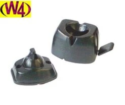 W4 Lever Release Door Retainer Black Caravan Replacement Part 00066