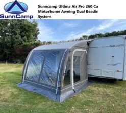 Sunncamp Ultima Air Pro 260 Caravan Motorhome Awning Dual Beading + Height System