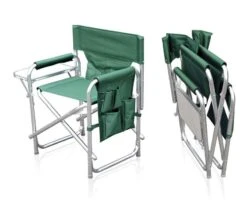 Leisurewize Folding Aluminium Directors Chair Camping Caravan – Green LW5