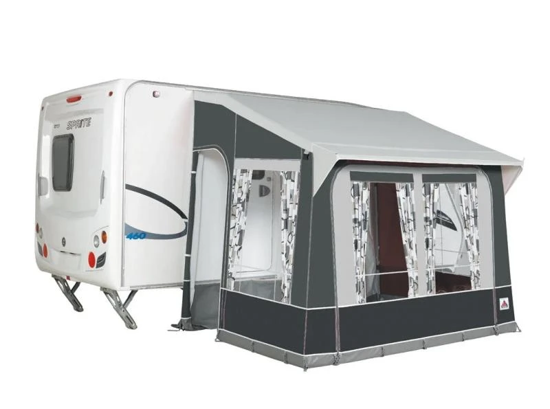 Dorema Quattro 225 Caravan Porch Awning Charcoal 2 Dorema Quattro 225 Caravan Porch Awning Charcoal - Image 2
