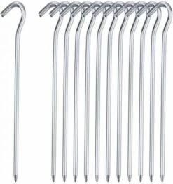 Highlander 18cm Steel Round Wire Tent Pegs 7″ X 10 Per Pack
