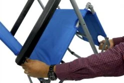 Leisurewize Easi-Recline Sun Lounger Chair – Blue Garden Camping Caravan LW674 -Camping Online 1495