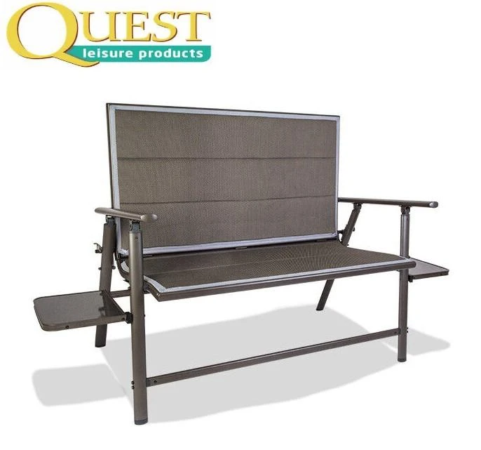 Quest Naples Pro Bench With Side Tables F1327 All Weather Garden Bench 2 Quest Naples Pro Bench With Side Tables F1327 All Weather Garden Bench - Image 2
