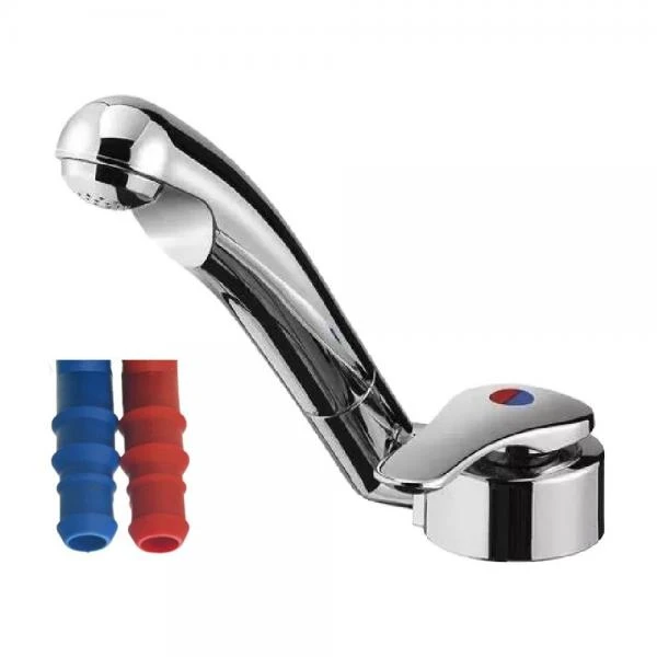Reich Twist Mixer Tap 90 Degree Silver Chrome 39mm Left N104 1 Reich Twist Mixer Tap 90 Degree Silver Chrome 39mm Left N104