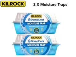 2 X Kilrock Moisture Trap Slimline + 2 X 500g Crystals H8039 X 2