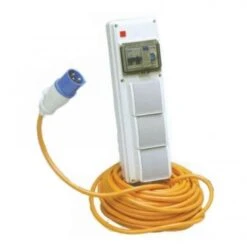 Sunncamp Triple Mobile Mains 3 Socket Tent Electrics Hookup – 20m Cable MA5050