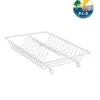 PLS Wire Dish Drainer Plastic Coated Plate Rack Caravan Motorhome MI355