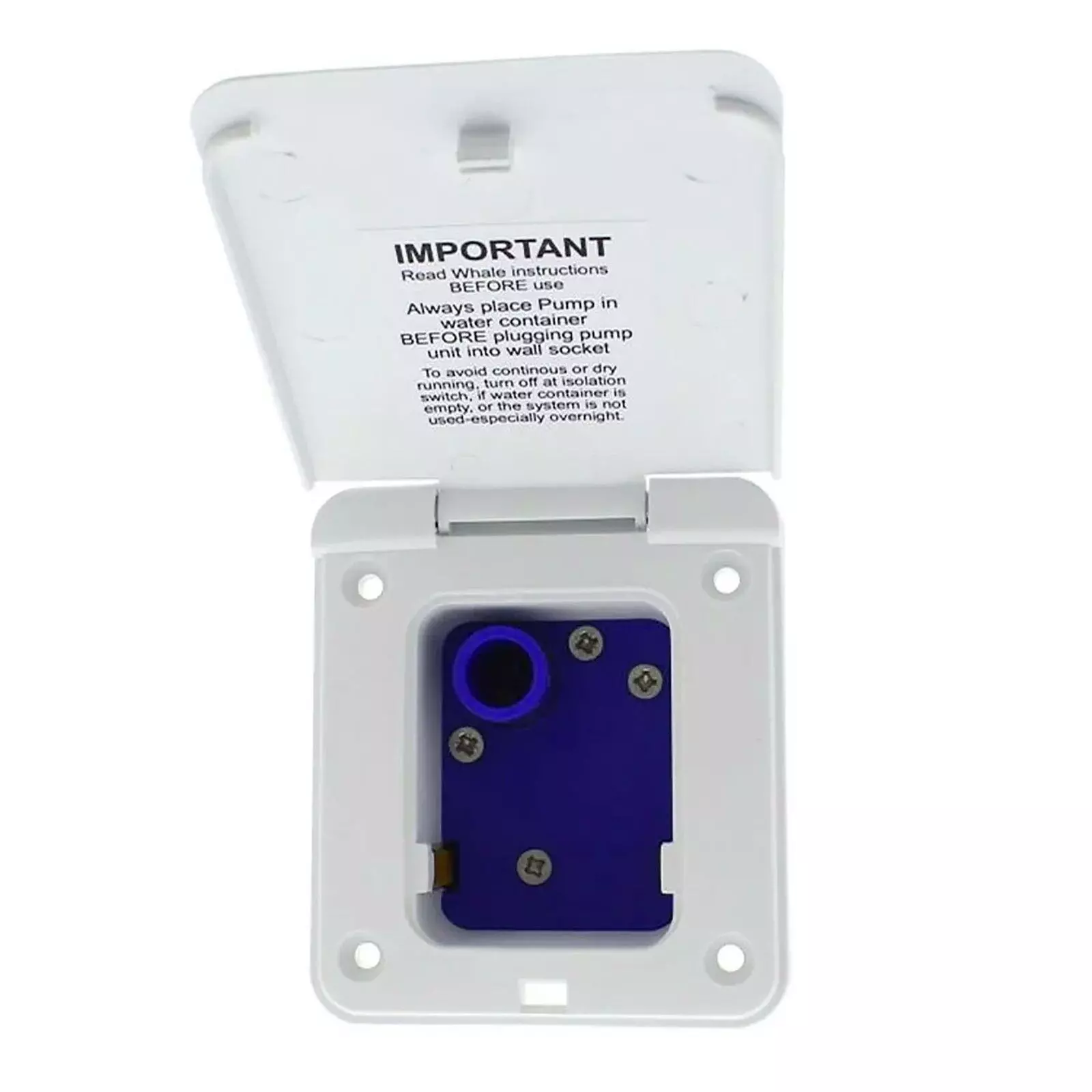 Whale ES5001 Water Inlet Socket With Integrated Pressure Switch White 3 Whale ES5001 Water Inlet Socket With Integrated Pressure Switch White - Image 3