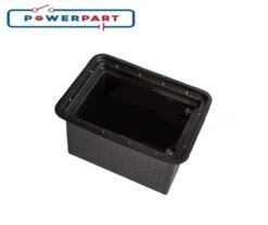 Powerpart Black Underfloor Battery Box – Caravan Version PO553
