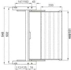 Thule Omnistep Manual 550 Single Entrance Door Step Motorhome Camper -Camping Online 2 86