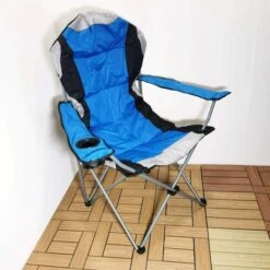 Redwood Leisure Padded High Back Camping Chair Blue BB-FC171 -Camping Online 22s l16002