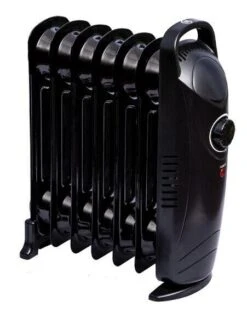 Quest Oil Filled Radiator Black 7 Fin Radiator Low Wattage Caravan Motorhome 8 Quest Oil Filled Radiator Black 7 Fin Radiator Low Wattage Caravan Motorhome -Camping Online 2418071