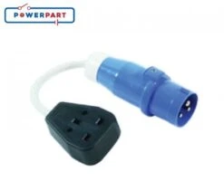 UK Mains Hook Up Trailing Adaptor Converter Cable -Camping Online 243582