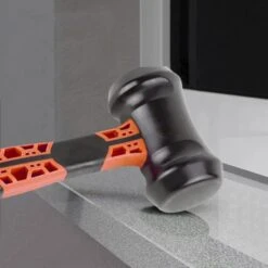 Heavy Duty Mega Mallett Non Slip Grooved Handle Peg Tent Hammer With Peg Remover 12 Heavy Duty Mega Mallett Non Slip Grooved Handle Peg Tent Hammer With Peg Remover -Camping Online 2436