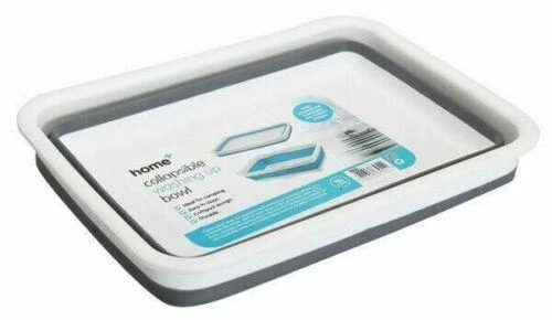 Quest Collapsible Wares Rectangular Bowl Grey / White 2 Quest Collapsible Wares Rectangular Bowl Grey / White - Image 2