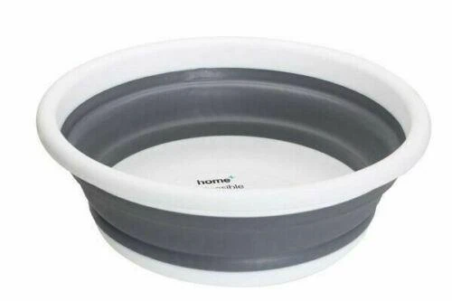 Quest Collapsible Wares Round Wash Basin 8L Grey / White 2 Quest Collapsible Wares Round Wash Basin 8L Grey / White - Image 2