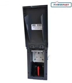 TND External 13A Socket And Isolator Switch Box GREY Caravan Motorhome PO145