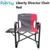 Liberty Director’s Chair Red With Folding Side Table Caravan Motorhome LLDC-5