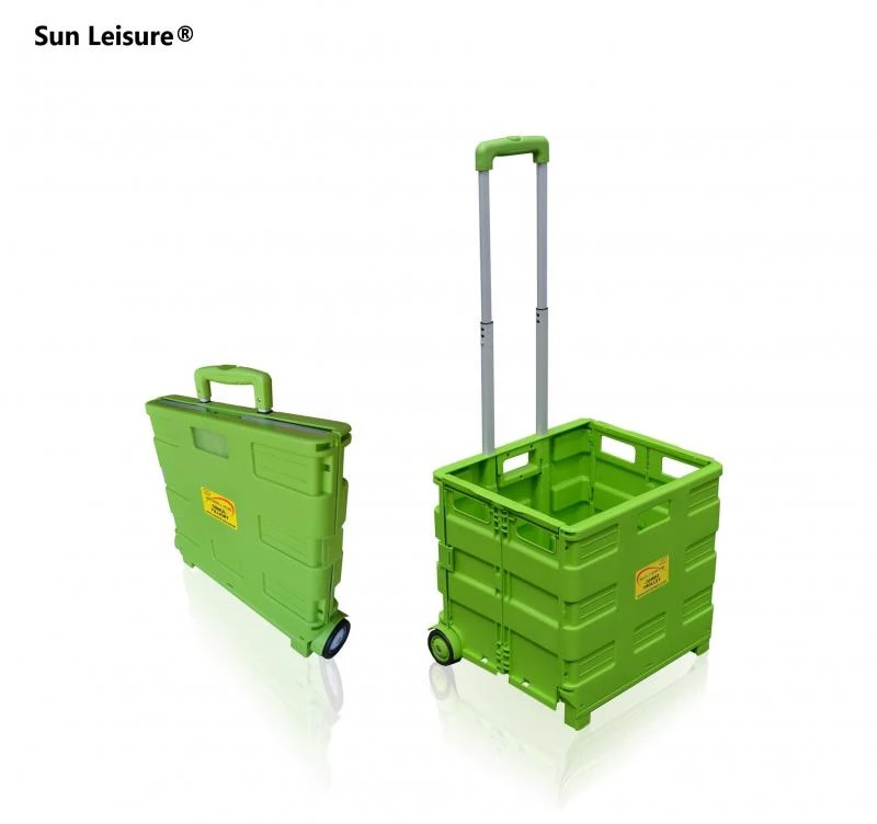 Sun Leisure Pack And Go Folding Shopping Trolley Boot Cart With Wheels 2 Sun Leisure Pack And Go Folding Shopping Trolley Boot Cart With Wheels - Image 2