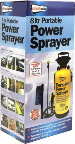 Streetwize Portable 8 Litre Hand Portable Power Jet Wash Washer SWPW -Camping Online 2996