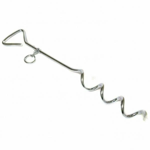 Leisurewize Outdoor Safety & Security Pet Dog Lead Metal Stake Corkscrew Tether 2 Leisurewize Outdoor Safety & Security Pet Dog Lead Metal Stake Corkscrew Tether - Image 2