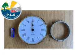 Caravan Motorhome Quartz Clock 85mm Surface Brass C/w Battery ME502 7 Caravan Motorhome Quartz Clock 85mm Surface Brass C/w Battery ME502 -Camping Online 3 103