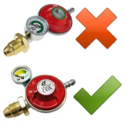 Propane Gas Regulator With Gas Level Pressure Gauge -Camping Online 3 63