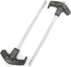 Blue Diamond Heavy Duty Screw Ground Pegs Pro Hooks- 20 Pack PEG223 -Camping Online 3005233