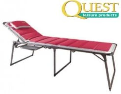 Quest Bordeaux Pro Lounge Bed With Side Table Caravan Garden Camping F1344