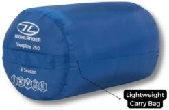 Highlander Sleepline 250 Adult Envelope Sleeping Bag Deep Blue SB034-DB -Camping Online 304