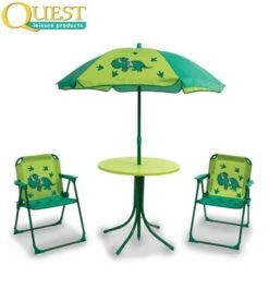 Quest Childrens Dinosaur Garden Set Table And 2 Chair Set SP2025
